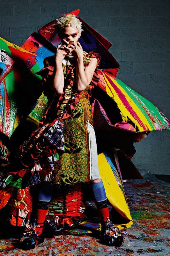 Sasha Pivovarova for Vogue Italia by Mario Sorrenti