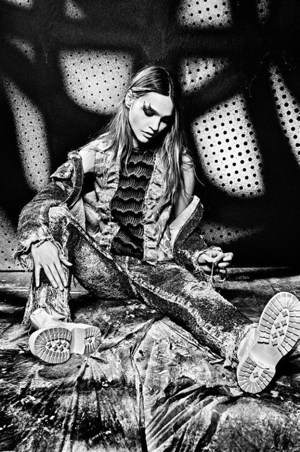 Sasha Pivovarova for Vogue Italia by Mario Sorrenti