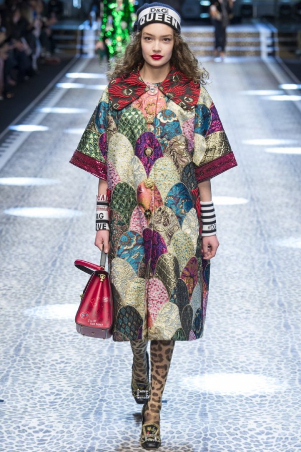 Пэчворк в коллекции Dolce&Gabbana осень-зима 2018 Пэчворк в коллекции Dolce&Gabbana осень-зима 2018
