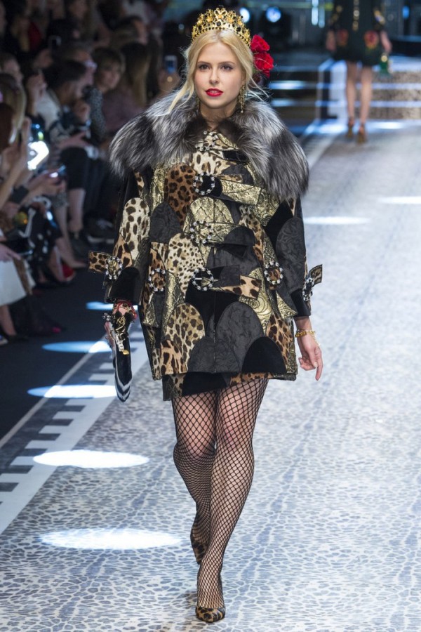 Пэчворк в коллекции Dolce&Gabbana осень-зима 2018 Пэчворк в коллекции Dolce&Gabbana осень-зима 2018