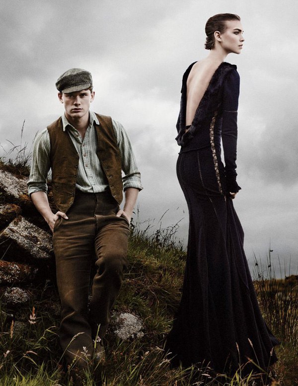 Arizona Muse and Jeremy Irvine by David Sims