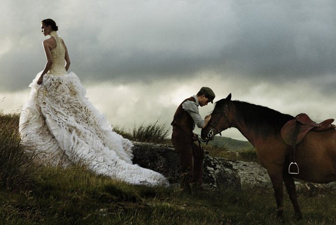 Arizona Muse and Jeremy Irvine by David Sims