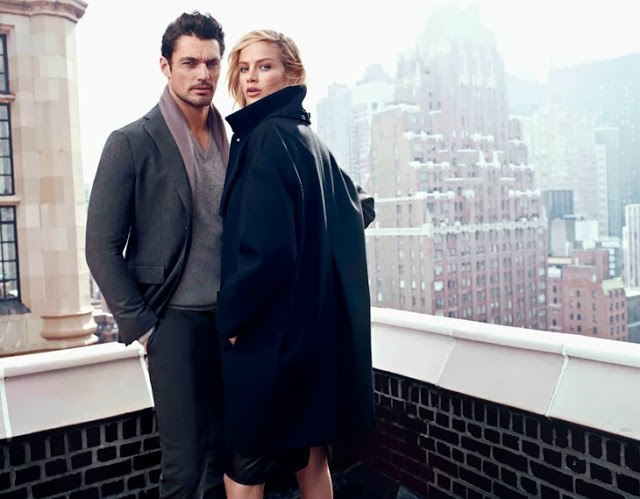 Carolyn Murphy & David Gandy for Massimo Dutti Campaign