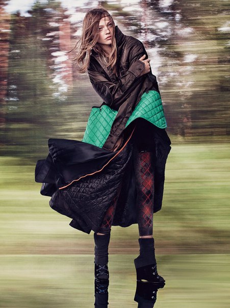 Sasha Pivovarova for Vogue UK by Craig McDean