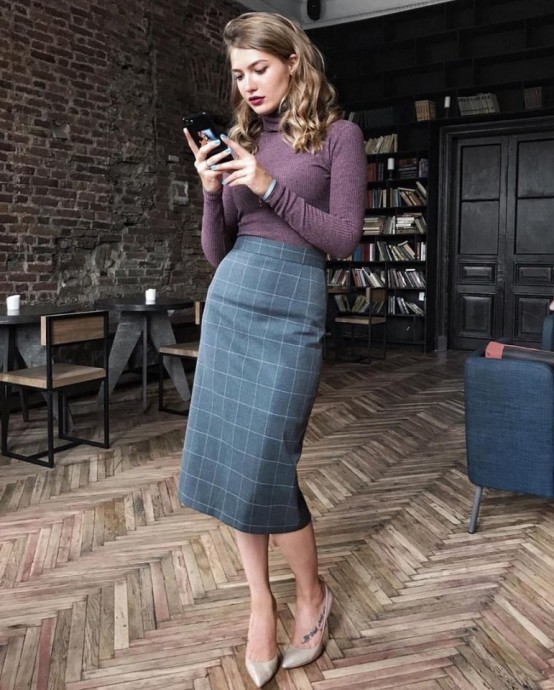 В каком образе юбка-карандаш выглядит лучше всего?