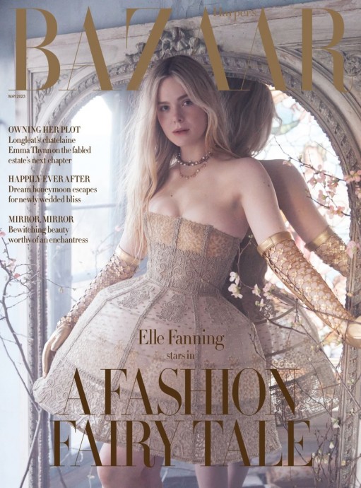 Эль Фаннинг (Elle Fanning) в фотосессии для журнала Harper’s Bazaar UK (2023)