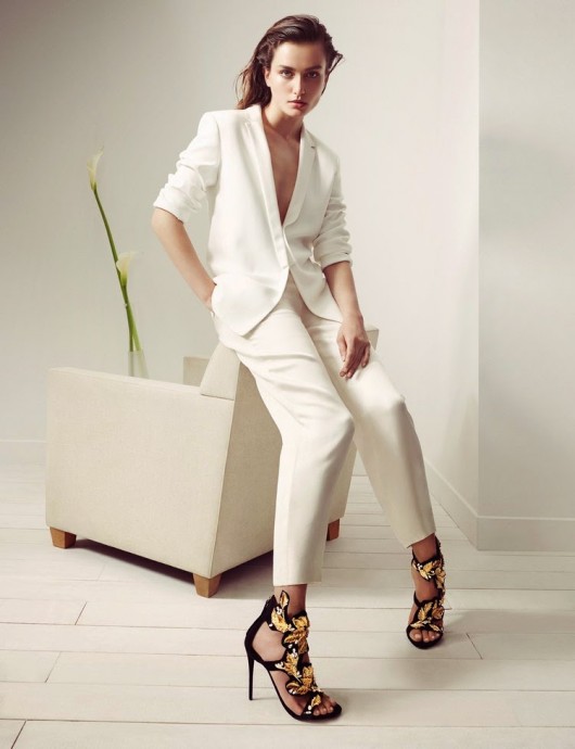 Andreea Diaconu for Giuseppe Zanotti Campaign