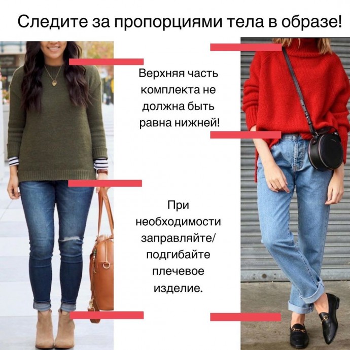Основные схемы образов с джинсами
