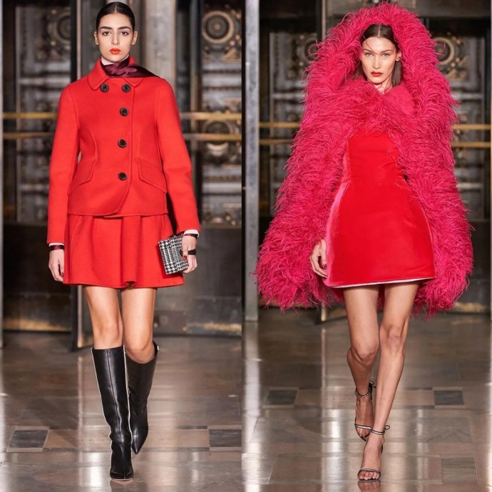 Модный показ роскошных нарядов от всемирно известного модельера Оскара де ла Рента