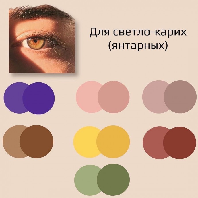 Цветовая палитра под цвета глаз