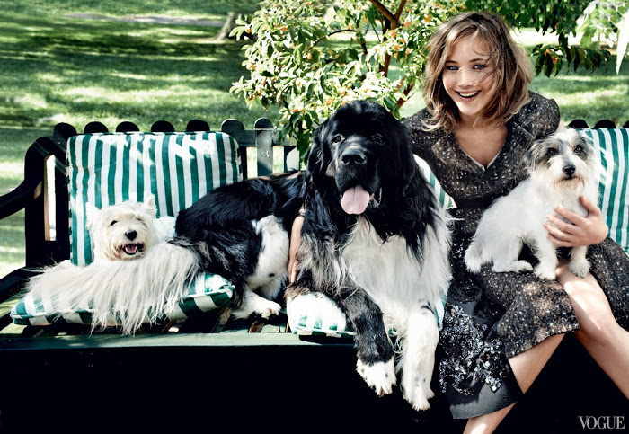 Jennifer Lawrence for American Vogue by Mario Testino Jennifer Lawrence for American Vogue by Mario Testino