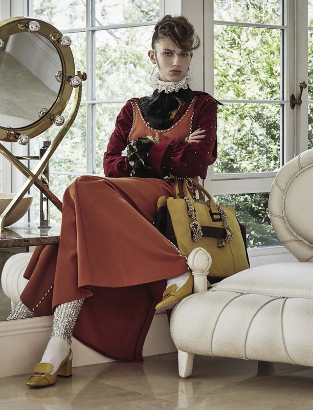 Sabina Lobova for Vogue Italia by David Dunan