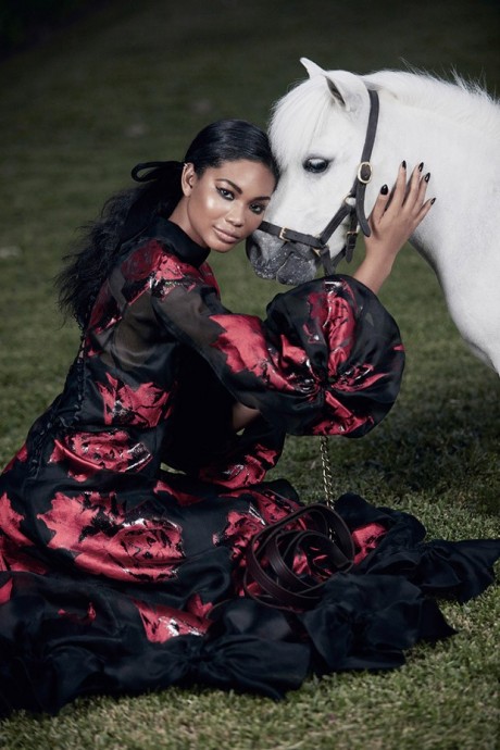 Chanel Iman for Harper’s Bazaar Arabia by Silja Magg