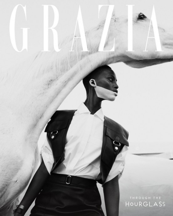 Kristine Angeshi в фотосессии для Grazia Magazine. Фотограф Paul Morel