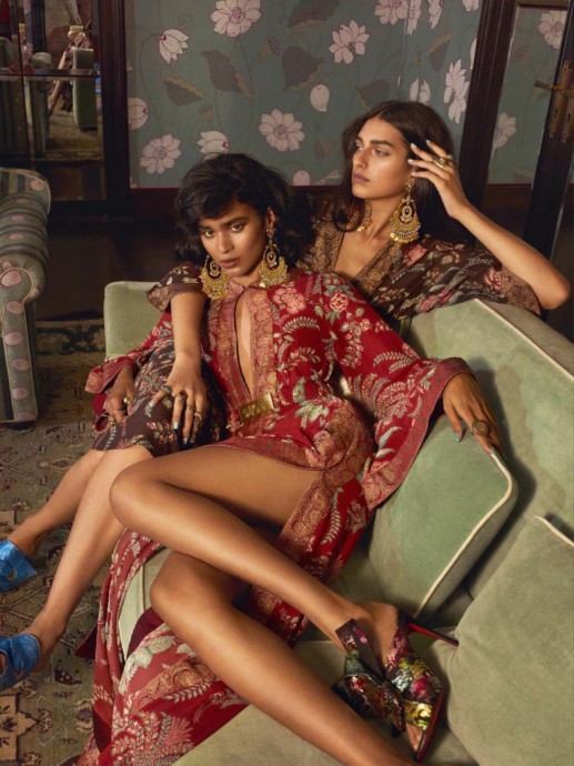 Saffron Vadher & Radhika Nair for Vogue India by Greg Swales