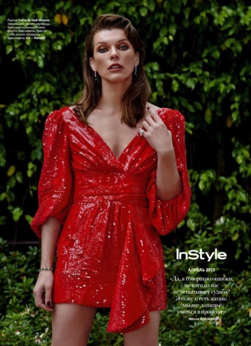 Milla Jovovich for InStyle Russia by Yu Tsai