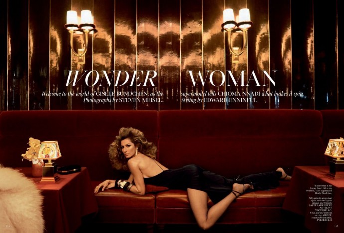 Жизель Бундхен (Gisele Bundchen) в фотосессии для журнала Vogue UK Жизель Бундхен (Gisele Bundchen) в фотосессии для журнала Vogue UK