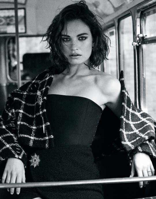 Lily James for The Edit Magazine by Jem Mitchell