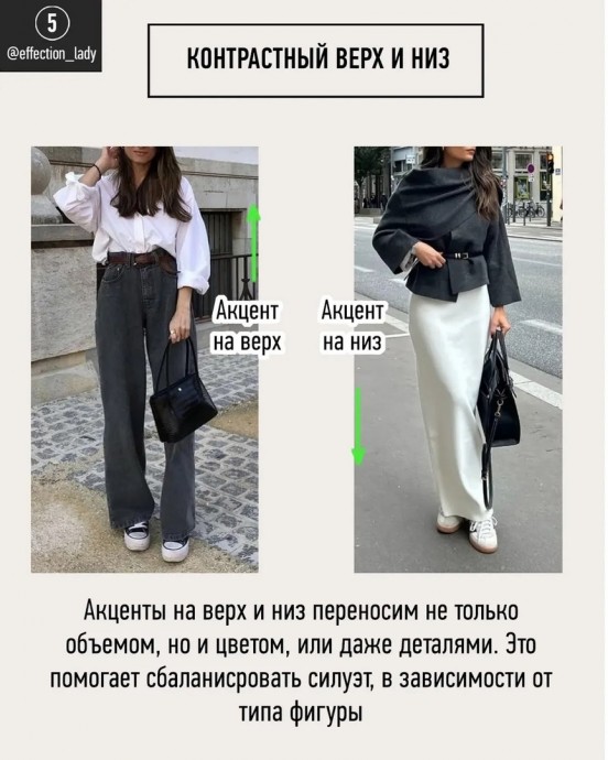 Как подобрать верх к низу