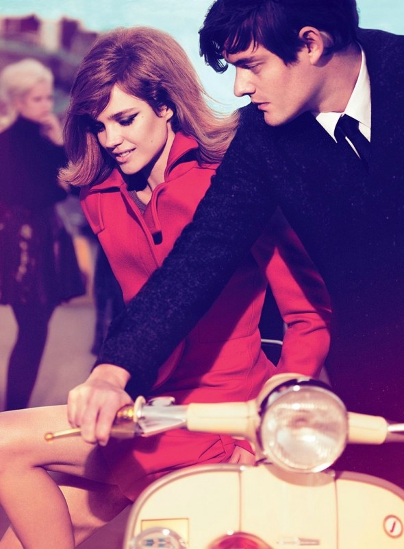 Natalia Vodianova and Sam Riley by Mert Alas and Marcus Piggott