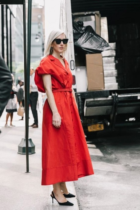 Платья красного цвета для лета