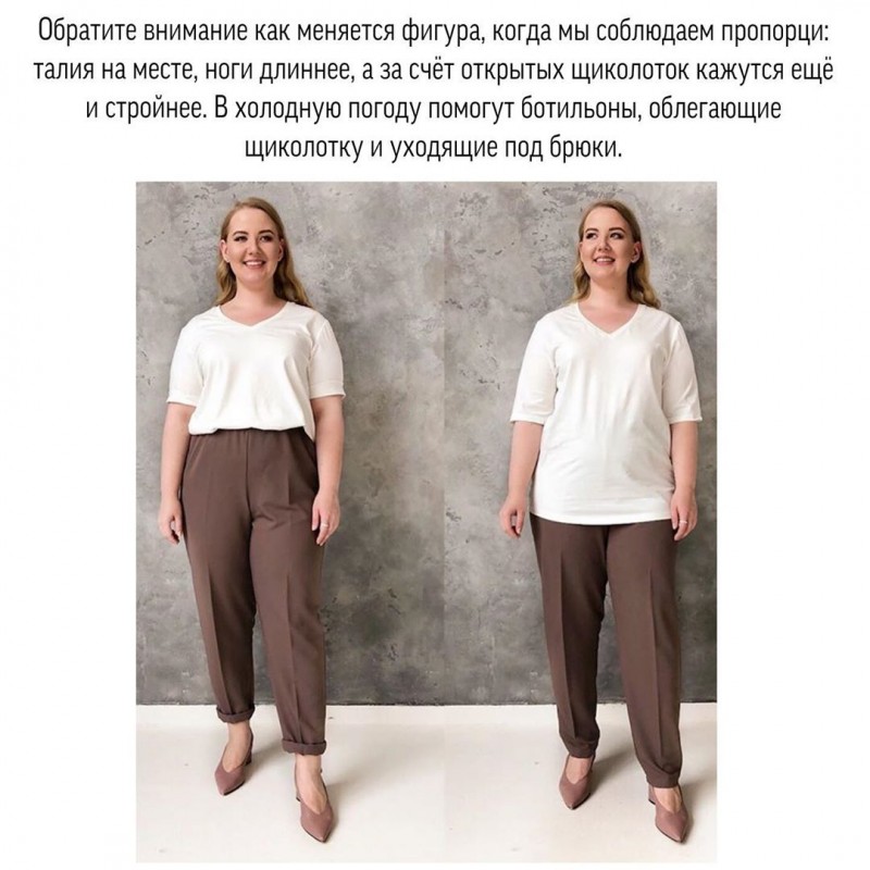 Подборка с несколькими стильными фишками для девушек plus size