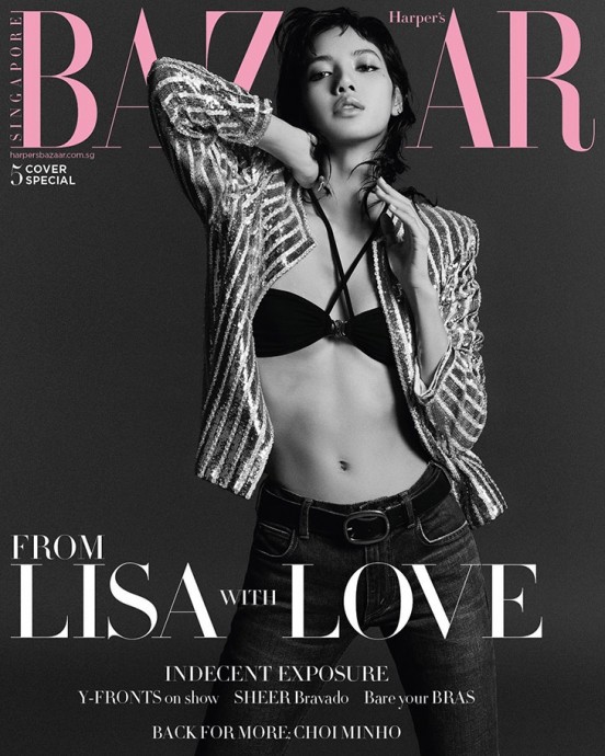 Лиса / Lisa (Blackpink) в фотосессии для журнала Harper’s Bazaar Singapore (2023)