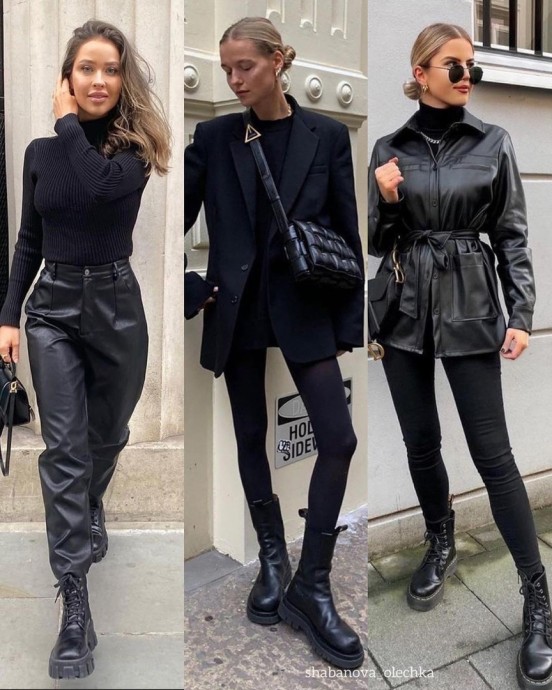 Образы в стиле Total black