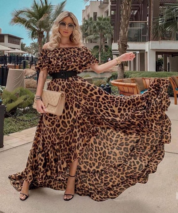 Принт для платья: леопард