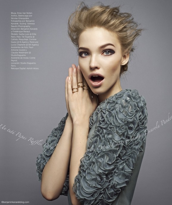 Sasha Luss for Harper’s Bazaar Mexico by Benjamin Kanarek