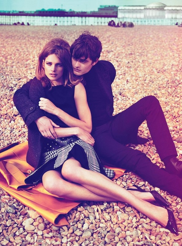 Natalia Vodianova and Sam Riley by Mert Alas and Marcus Piggott