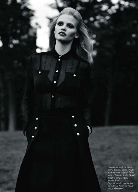 Lara Stone for Vogue Paris by Alasdair McLellan