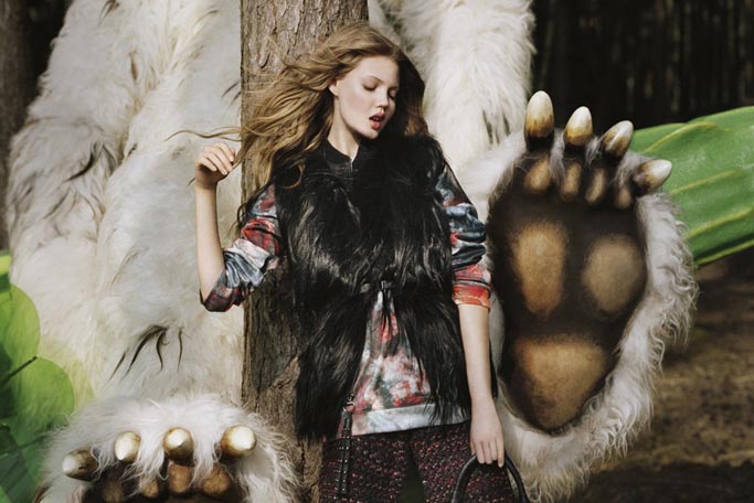 Lindsey Wixson for Mulberry by Tim Walker Lindsey Wixson for Mulberry by Tim Walker