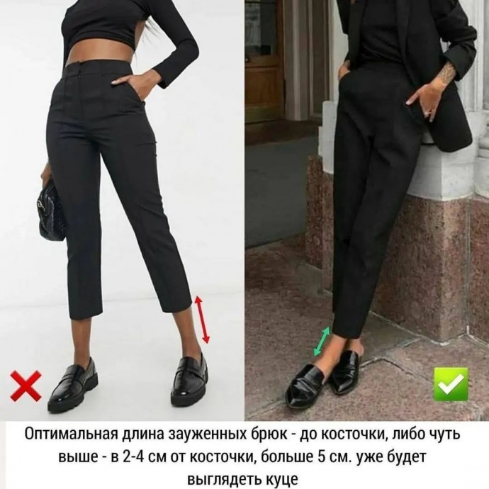 Как выбрать длину брюк