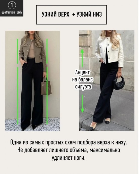 Как подобрать верх к низу