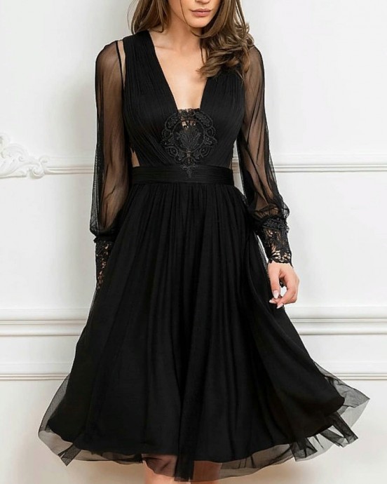 Черные и очень красивые платья для вечернего выхода