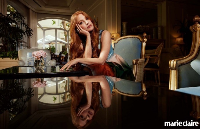 Джессика Честейн (Jessica Chastain) в фотосессии для журнала Marie Claire US (2022)