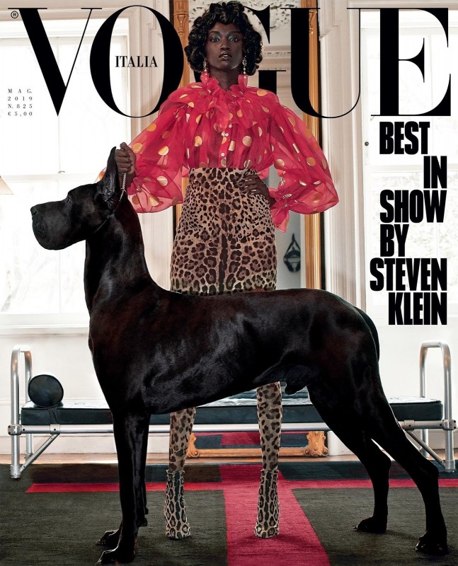 Anok Yai for Vogue Italia by Steven Klein