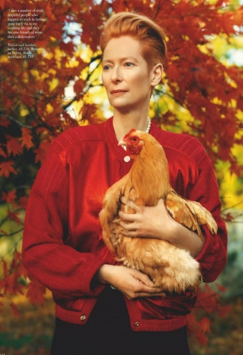 Тильда Суинтон (Tilda Swinton) в фотосессии для журнала Vogue UK