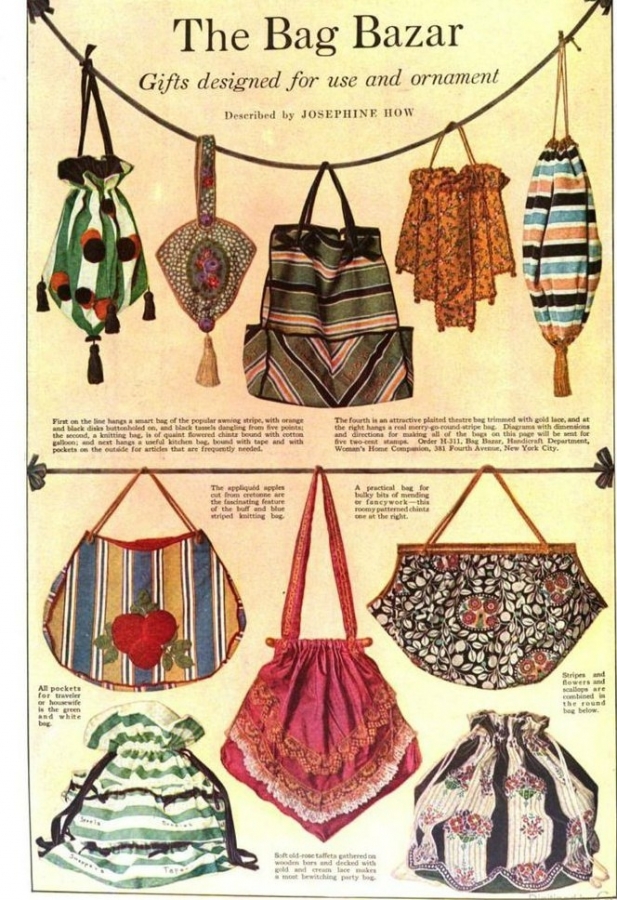 Мода сто лет назад: сумочки 1910-х годов.