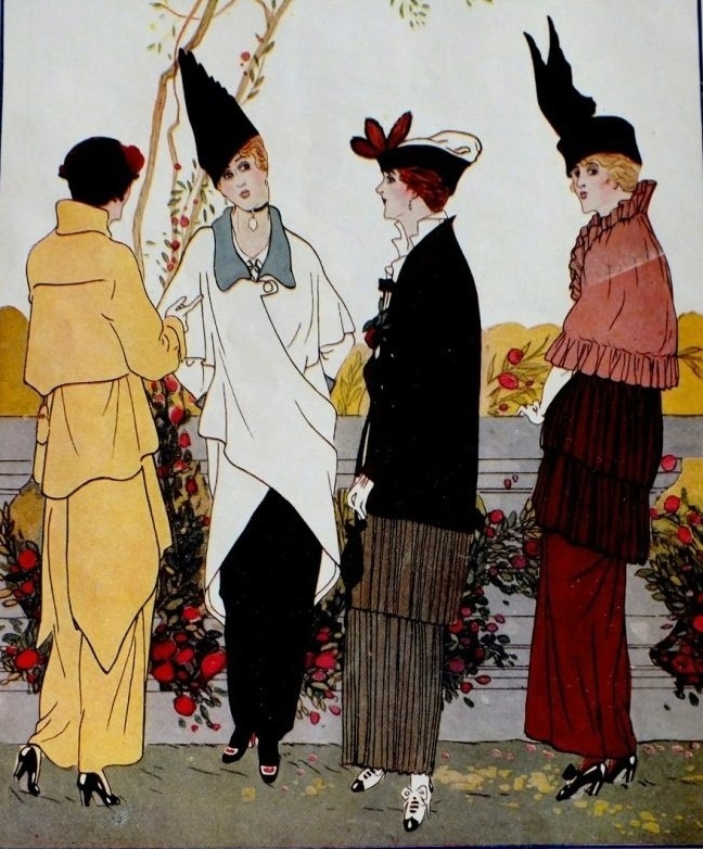 Мода 100 лет назад. Иллюстрации из французского журнала Femina, 1914 год. Мода 100 лет назад. Иллюстрации из французского журнала Femina, 1914 год.