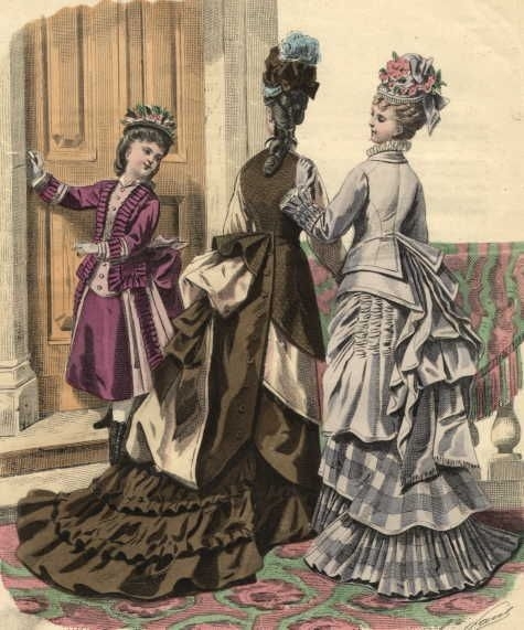 Мода 1870-х годов на иллюстрациях из западноевропейских журналов. Мода 1870-х годов на иллюстрациях из западноевропейских журналов.