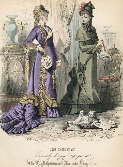 Мода 1870-х годов на иллюстрациях из западноевропейских журналов. Мода 1870-х годов на иллюстрациях из западноевропейских журналов.