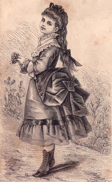 Детская и женская мода 1874 года.