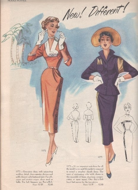 Страницы американского журнала Modes Royale, весна/лето 1953 года. Страницы американского журнала Modes Royale, весна/лето 1953 года.