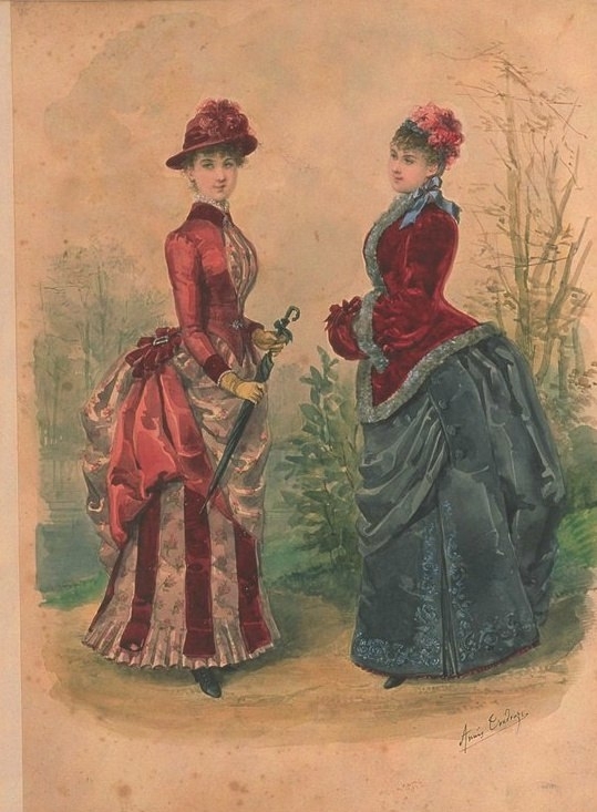 Иллюстрации из французского журнала La Mode Illustree 1884-86 гг. Иллюстрации из французского журнала La Mode Illustree 1884-86 гг.