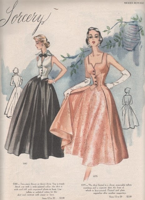 Modes Royale Spring/Summer 1952 collection.