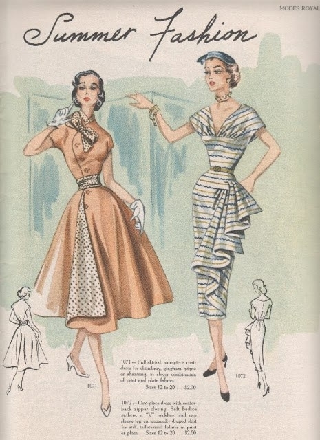 Modes Royale Spring/Summer 1952 collection.