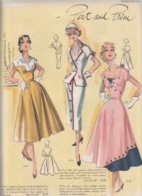 Modes Royale Spring/Summer 1952 collection.