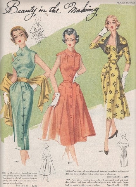 Modes Royale Spring/Summer 1952 collection.